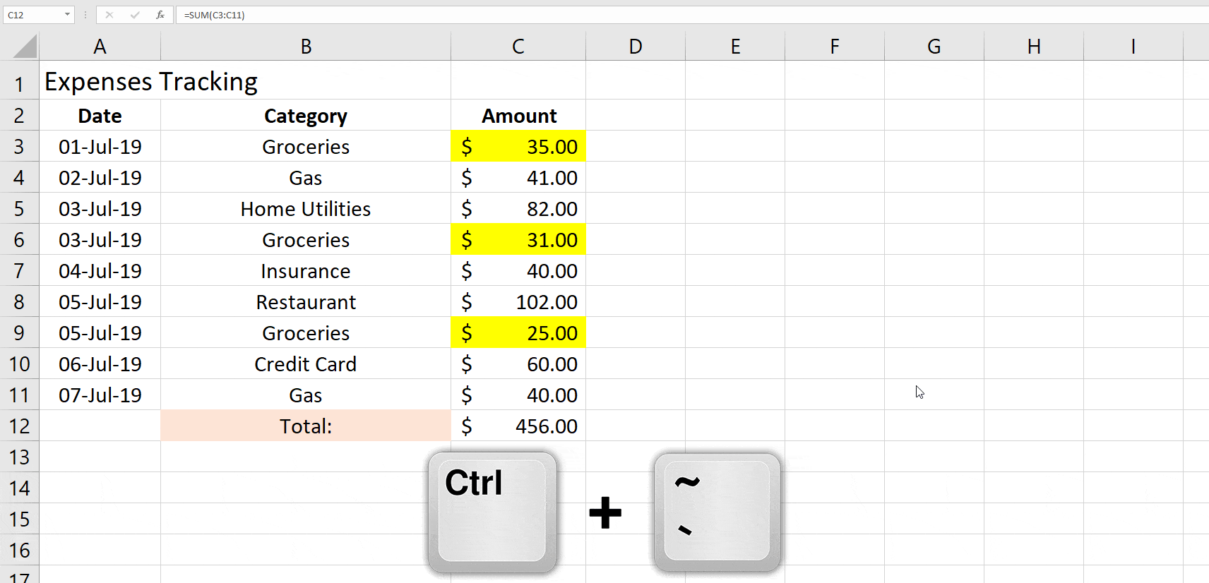 excel for mac insert an exponent in a formula